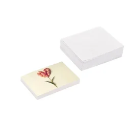 Artisan Gift Card & Envelope Heart Flower Pk25 (10x6.5cmH)