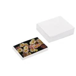 Artisan Gift Card & Envelope Daisy Field Pk25 (10x6.5cmH)