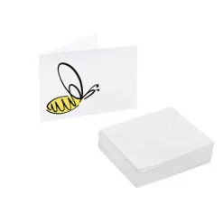 Artisan Gift Card & Envelope Abstract Bee Pk25 (10x6.5cmH)