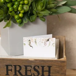 Artisan Gift Card & Envelope Leaf Drop Pk25 (10x6.5cmH)