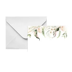 Artisan Gift Card & Envelope Leaf Drop Pk25 (10x6.5cmH)