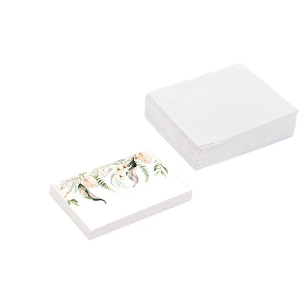 Artisan Gift Card & Envelope Leaf Drop Pk25 (10x6.5cmH)