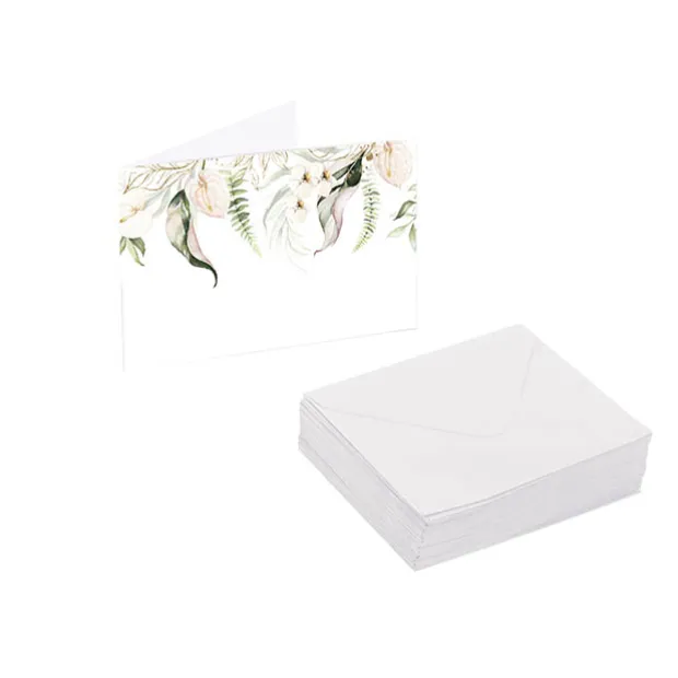 Artisan Gift Card & Envelope Leaf Drop Pk25 (10x6.5cmH)