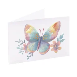 Artisan Gift Card & Envelope Butterfly Pk25 (10x6.5cmH)