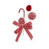 Assorted Candy w Striped Bow Pick Red (28cmH)