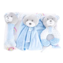 Baby Gift Pack Bear Accessories And Blanket Baby Blue