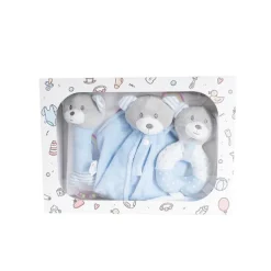 Baby Gift Pack Bear Accessories And Blanket Baby Blue