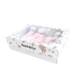 Baby Gift Pack Bear Accessories And Blanket Baby Pink