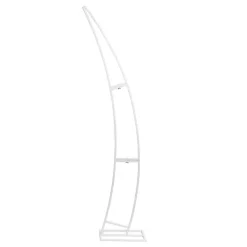 Backdrop Curved Metal Arch Frame Set 2 White (175cmH&200cmH)