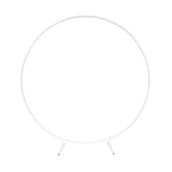 Backdrop Large Circular Frame Only White (200cmDx215cmH)