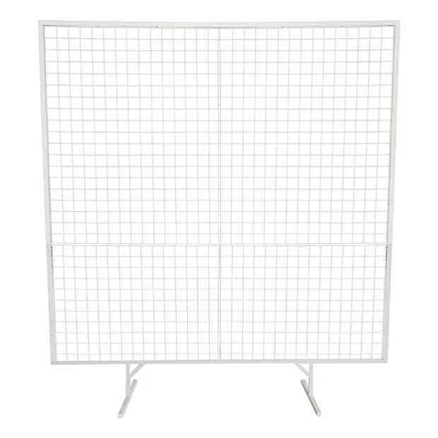 Backdrop Square Standing Frame w Mesh White (1.8x2mH)