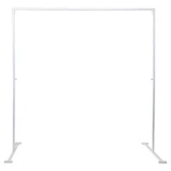 Backdrop Standing Frame Only White (2mx2mH)