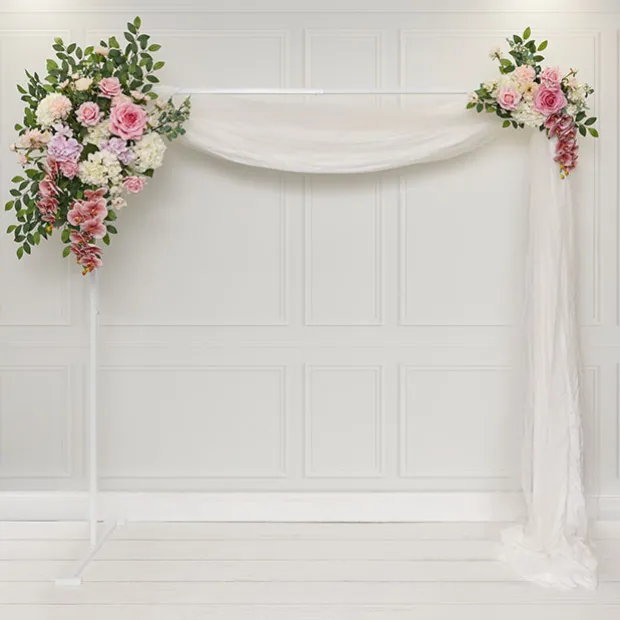 Backdrop Standing Frame Only White (2mx2mH)