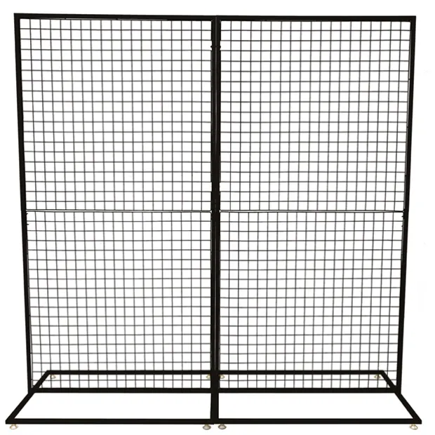 Backdrop Standing Frame with Mesh Black (2mx2mH)