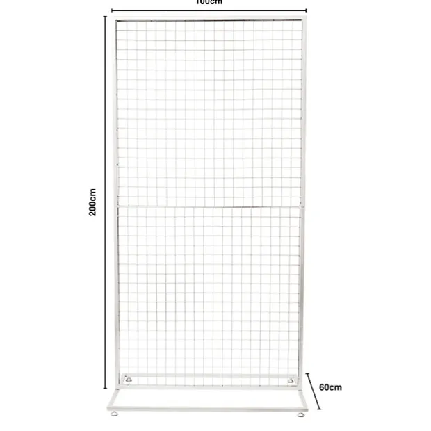 Backdrop Standing Frame with Mesh White (1mx2mH)