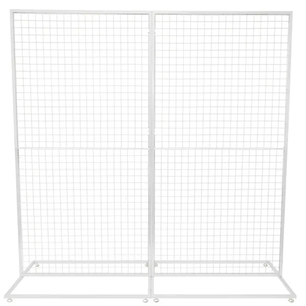 Backdrop Standing Frame with Mesh White (2mx2mH)