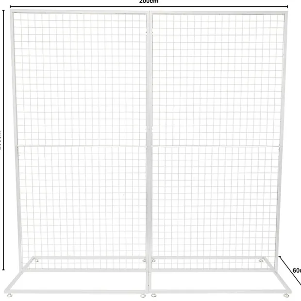 Backdrop Standing Frame with Mesh White (2mx2mH)