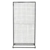 Backdrop Standing Frame with Mesh Black (1mx2mH)