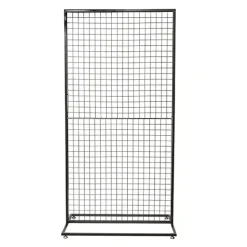 Backdrop Standing Frame with Mesh Black (1mx2mH)