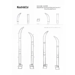 Backdrop Tall Metal Arch Frame Set 2 White (210cmH&250cmH)