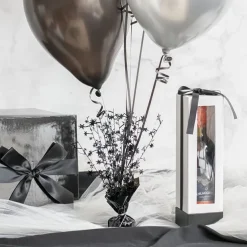 Balloon Weight Bursting Star Black (30cmH)