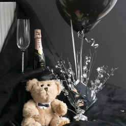 Balloon Weight Bursting Star Silver (30cmH)