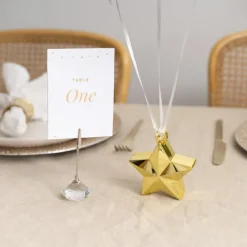 Balloon Weight Star (9.5cmHx9.5cmL) Metallic Gold 140g