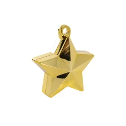 Balloon Weight Star (9.5cmHx9.5cmL) Metallic Gold 140g