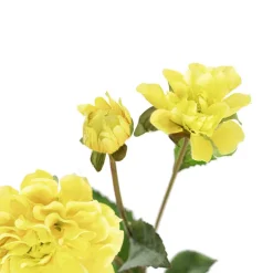 Barla Zinnia Spray Soft Yellow (67cmH)