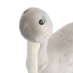 Bash Brontosaurus Dinosaur Plush Toy Grey (33x28cmHT)