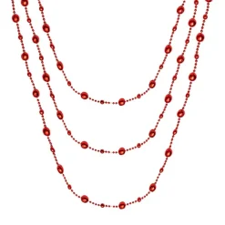 Beaded Garland Red (14mmDx270cmL)