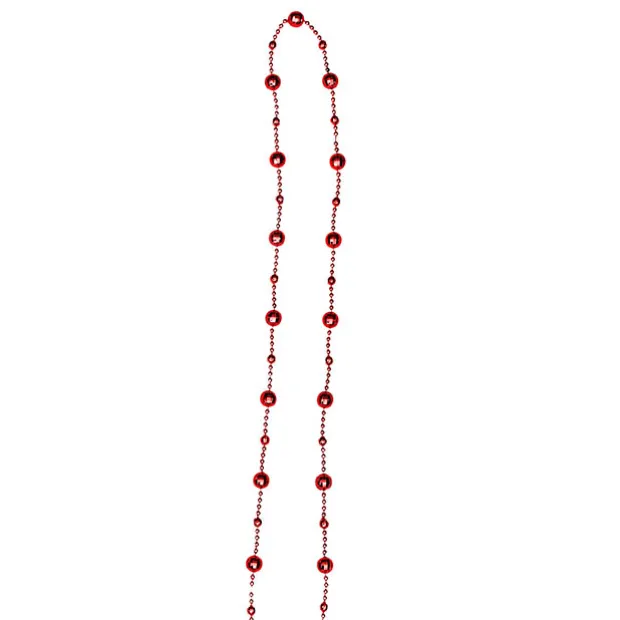 Beaded Garland Red (14mmDx270cmL)