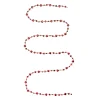 Beaded Heart Garland Shiny Red (2.7mL)