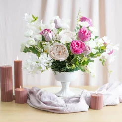 Bella Real Touch Rose Bud Powder Pink (60cmH)