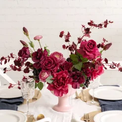 Bella Real Touch Rose Full Bloom Lge Fuchsia (12cmDx65cmH)