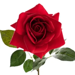 Bella Real Touch Rose Full Bloom Lge Red (12cmDx65cmH)