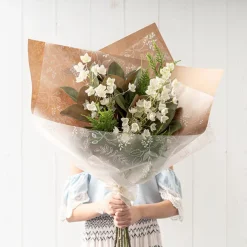 Bellflower Spray White (94cmH)