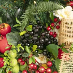 Berry Cluster Spray Black (35cmH)