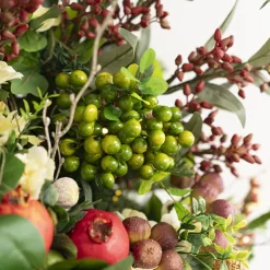 Berry Cluster Spray Green (35cmH)