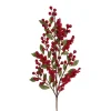 Berry Leaf Spray Red (67cmH)