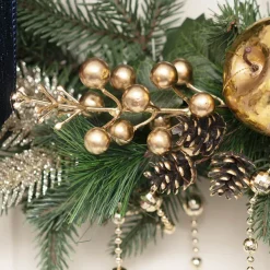 Berry Pinecone & Pine Needle Pick Pack 4 Gold (23cmH)