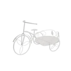 Bicycle Planter Single Display Stand White (50x25.5x30cmH)