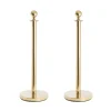 Bollard Post Pole Set 2 Gold (32cmDx95cmH)
