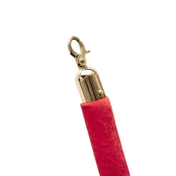Bollard Post Rope Barrier Red & Gold (3cmDx150cmL)