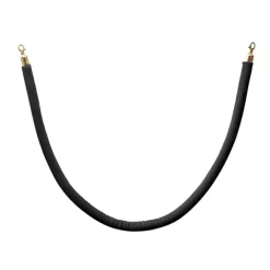 Bollard Post Rope Barrier Black & Gold (3cmDx150cmL)