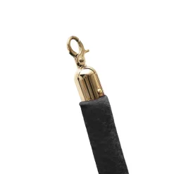 Bollard Post Rope Barrier Black & Gold (3cmDx150cmL)