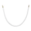 Bollard Post Rope Barrier White & Gold (3cmDx150cmL)