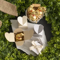 Bomboniere Chocolate Modern Box Cream Pack 20 (45x45x55mmH)