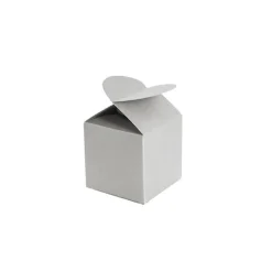 Bomboniere Chocolate Modern Box Silver Pack 20 (45x45x55mmH)