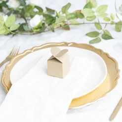 Bomboniere Chocolate Modern Box Gold Pack 20 (45x45x55mmH)